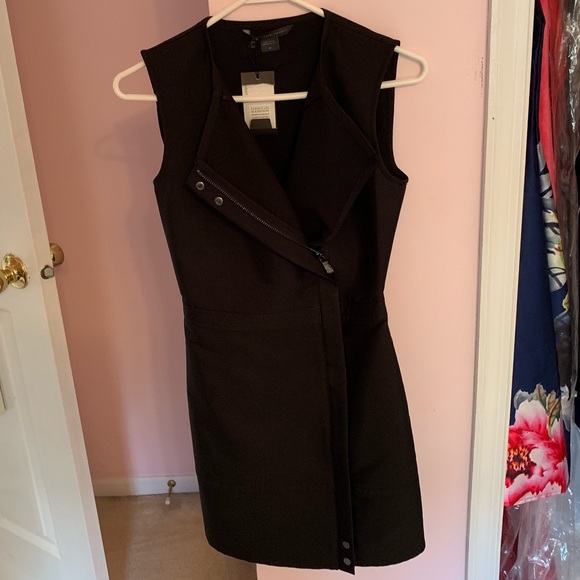 00 Armani Exchange Black Mini Dress - Picture 1 of 4